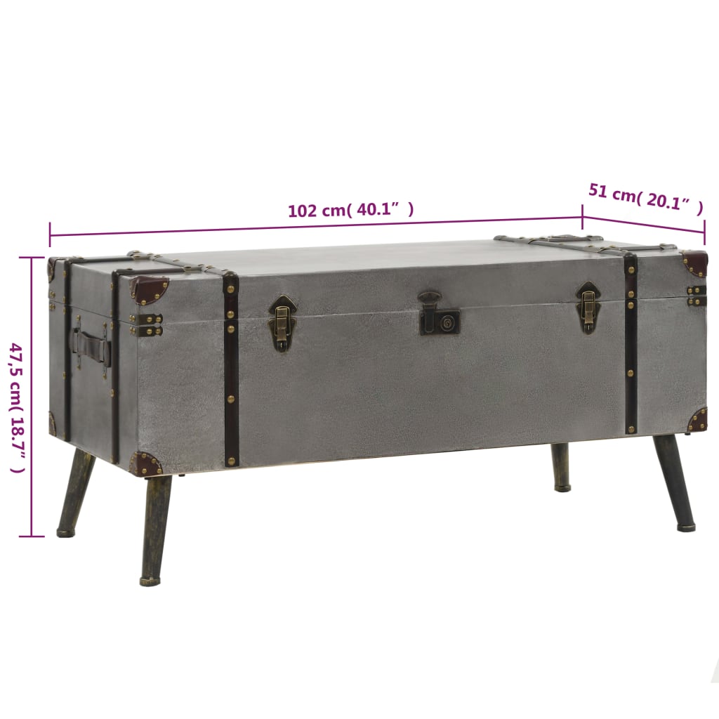 Coffee Table Engineered Wood 102X51X47.5 Cm