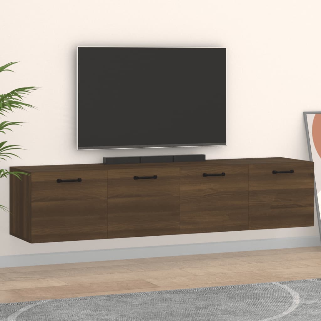 Wall Cabinets 2 Pcs 60X 36.5X35 Cm Engineered Wood