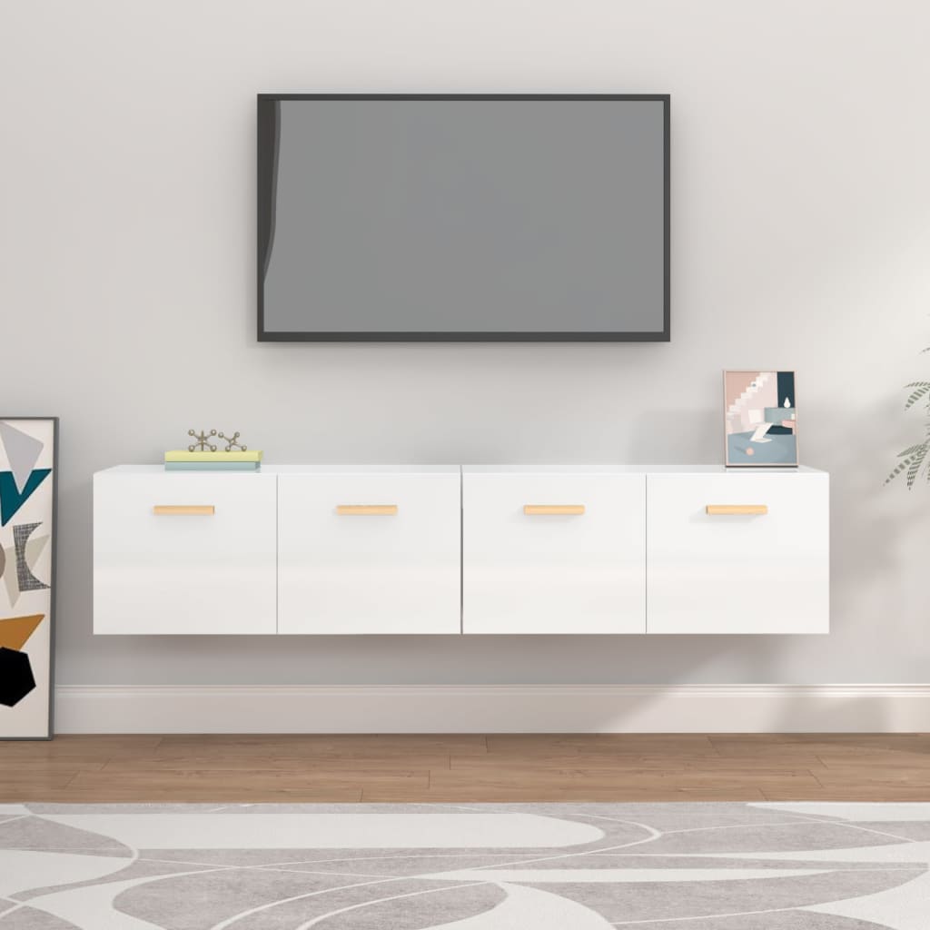 Wall Cabinets 2 Pcs Engineered Wood