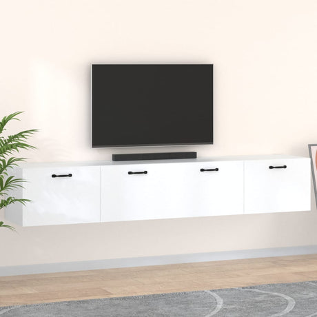 Wall Cabinets 2 Pcs 60X 36.5X35 Cm Engineered Wood