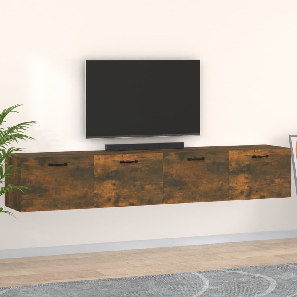 Wall Cabinets 2 Pcs 60X 36.5X35 Cm Engineered Wood