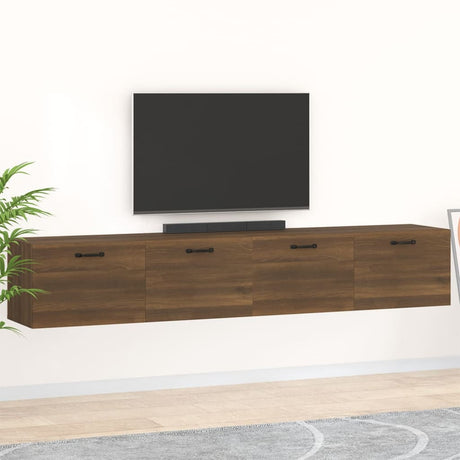 Wall Cabinets 2 Pcs 60X 36.5X35 Cm Engineered Wood