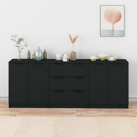 3 Piece Sideboards Engineered Wood