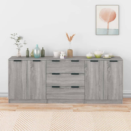 3 Piece Sideboards Engineered Wood