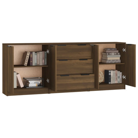 3 Piece Sideboards Engineered Wood