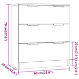 3 Piece Sideboards Engineered Wood