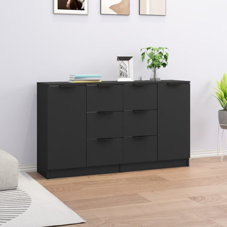 Sideboards 2 Pcs 60X30X70 Cm Engineered Wood