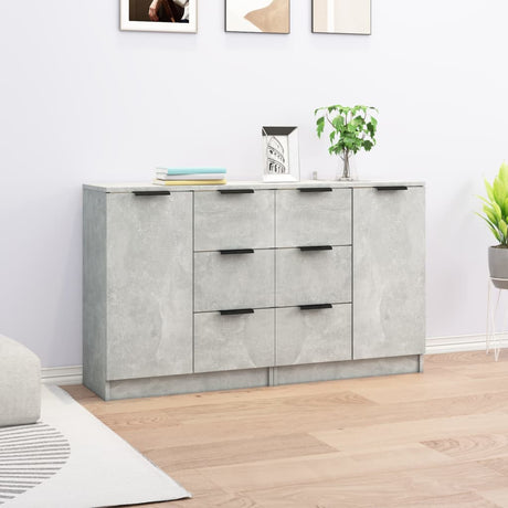 Sideboards 2 Pcs 60X30X70 Cm Engineered Wood