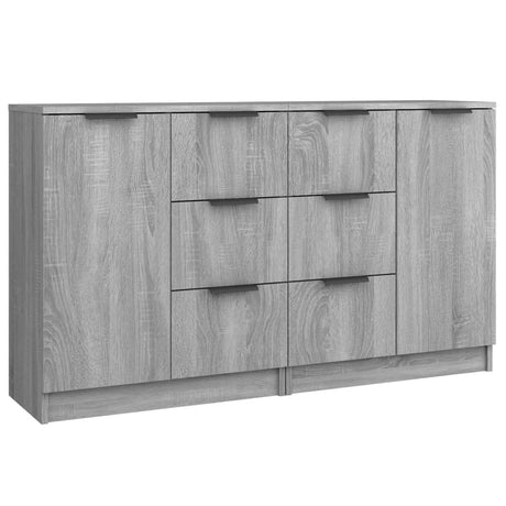 Sideboards 2 Pcs 60X30X70 Cm Engineered Wood