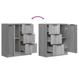 Sideboards 2 Pcs 60X30X70 Cm Engineered Wood
