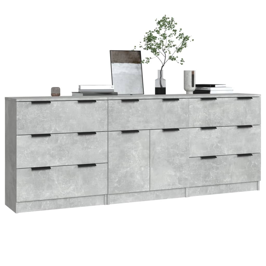 3 Piece Sideboards Engineered Wood