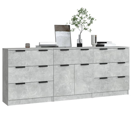 3 Piece Sideboards Engineered Wood