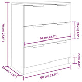 3 Piece Sideboards Engineered Wood