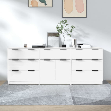 3 Piece Sideboards Engineered Wood