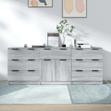 3 Piece Sideboards Engineered Wood