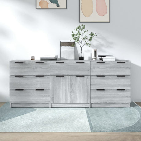 3 Piece Sideboards Engineered Wood