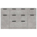 3 Piece Sideboard Set Engineered Wood