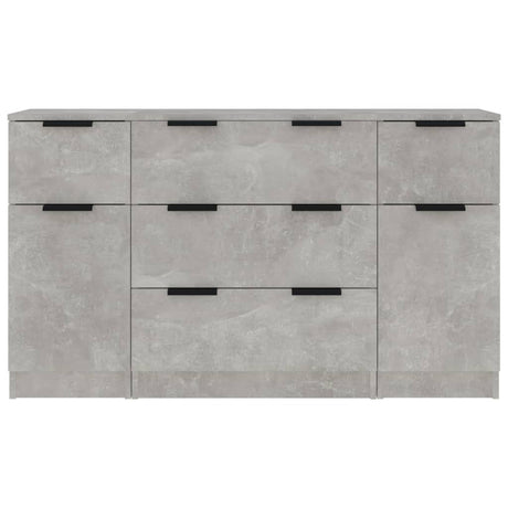 3 Piece Sideboard Set Engineered Wood
