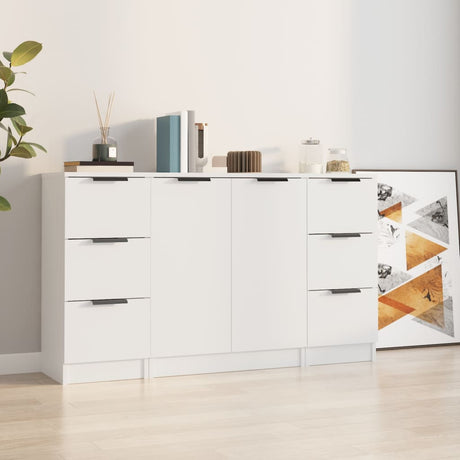 Sideboards 3 Pcs Engineered Wood