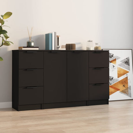 Sideboards 3 Pcs Engineered Wood