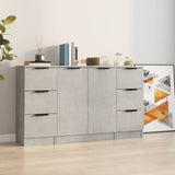 Sideboards 3 Pcs Engineered Wood