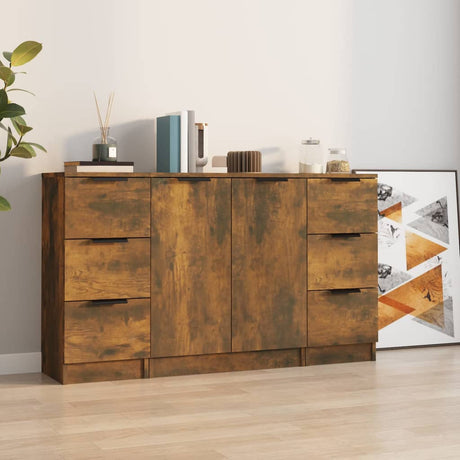 Sideboards 3 Pcs Engineered Wood