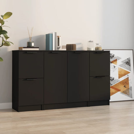 Sideboards 3 Pcs Engineered Wood