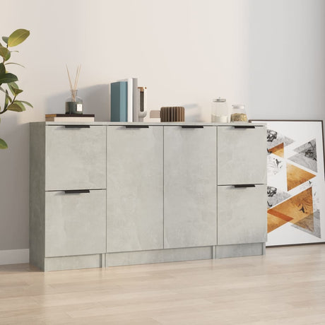 Sideboards 3 Pcs Engineered Wood