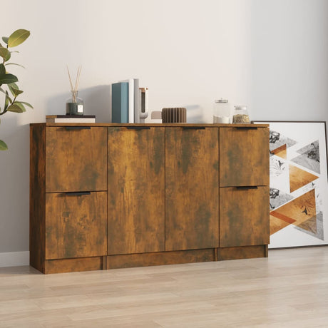 Sideboards 3 Pcs Engineered Wood