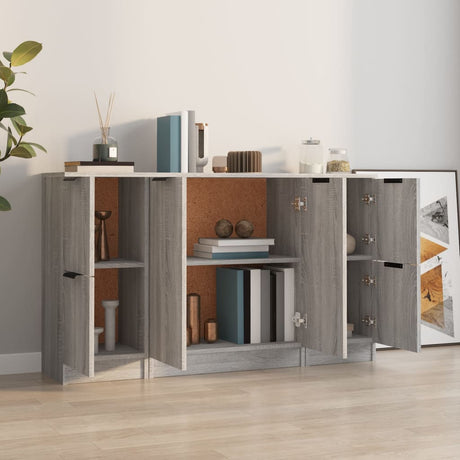 Sideboards 3 Pcs Engineered Wood