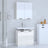 2 Piece Bathroom Cabinet Set Engineered Wood