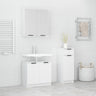 3 Piece Bathroom Cabinet Set Engineered Wood