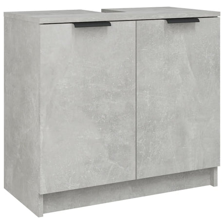 3 Piece Bathroom Cabinet Set Engineered Wood