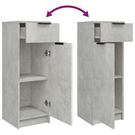 3 Piece Bathroom Cabinet Set Engineered Wood