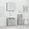 3 Piece Bathroom Cabinet Set Engineered Wood