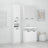 3 Piece Bathroom Cabinet Set Engineered Wood