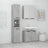 3 Piece Bathroom Cabinet Set Engineered Wood