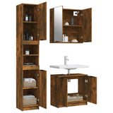 3 Piece Bathroom Cabinet Set Engineered Wood