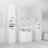 4 Piece Bathroom Cabinet Set Engineered Wood