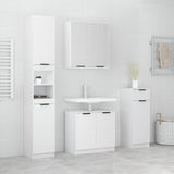 4 Piece Bathroom Cabinet Set Engineered Wood
