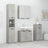 4 Piece Bathroom Cabinet Set Engineered Wood