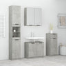 4 Piece Bathroom Cabinet Set Engineered Wood