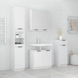 4 Piece Bathroom Cabinet Set Engineered Wood