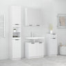 4 Piece Bathroom Cabinet Set Engineered Wood