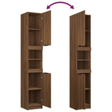 4 Piece Bathroom Cabinet Set Engineered Wood