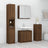 4 Piece Bathroom Cabinet Set Engineered Wood