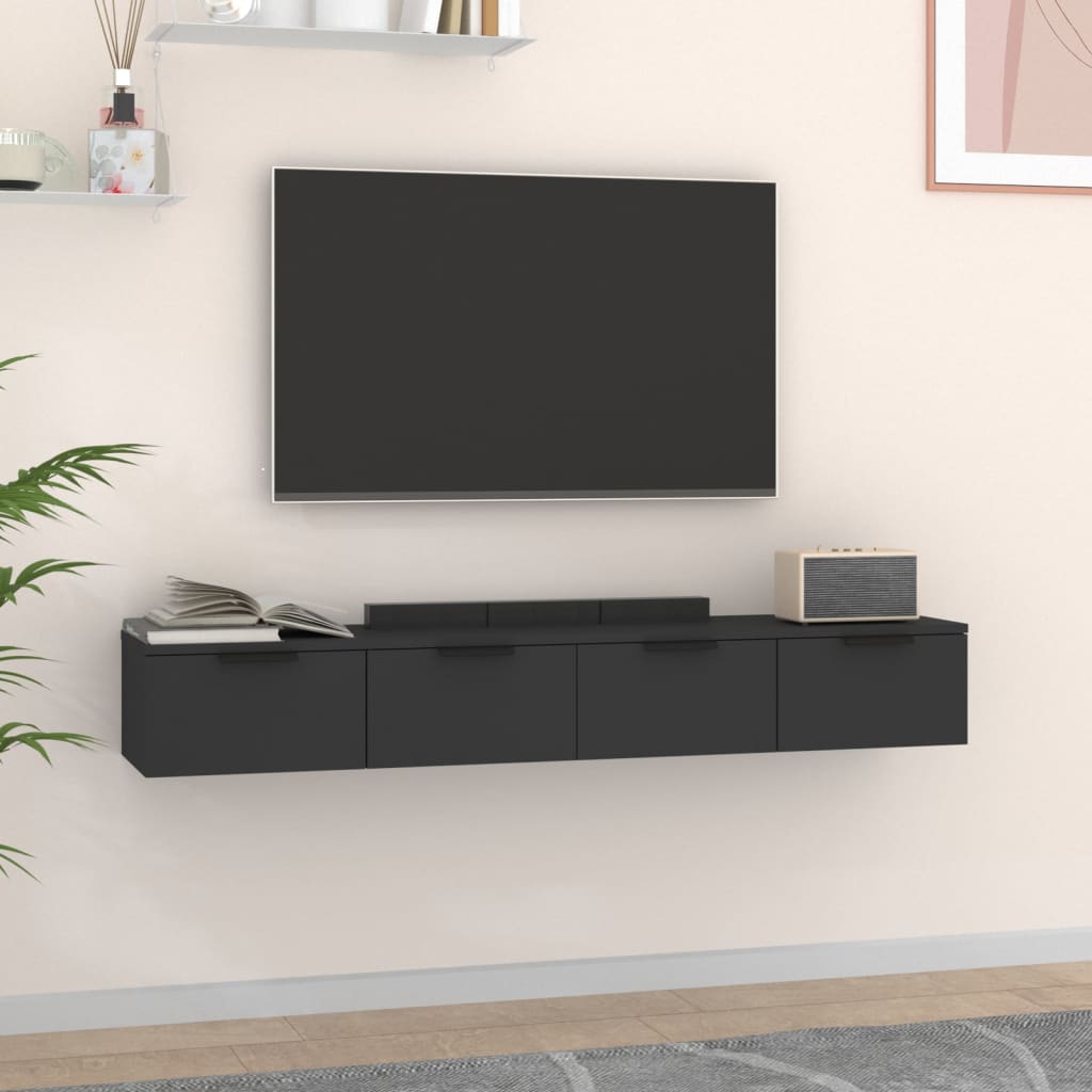 Wall Cabinets 2 Pcs 68X30X20 Cm Engineered Wood