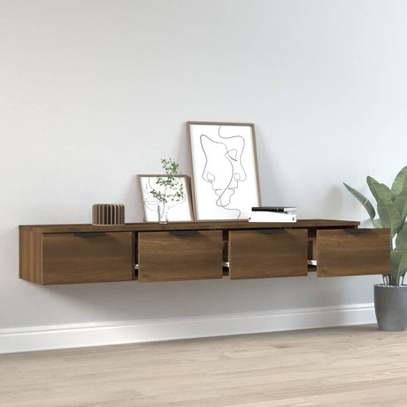 Wall Cabinets 2 Pcs 68X30X20 Cm Engineered Wood
