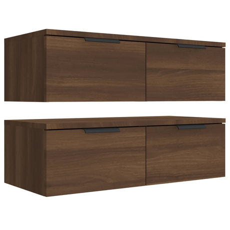Wall Cabinets 2 Pcs 68X30X20 Cm Engineered Wood