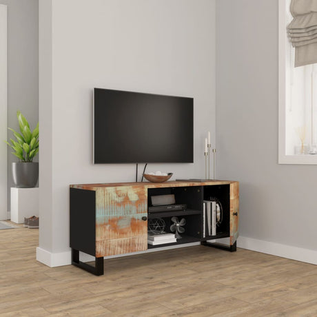 Tv Cabinet 105X33X46Cm Solid Wood Reclaimed